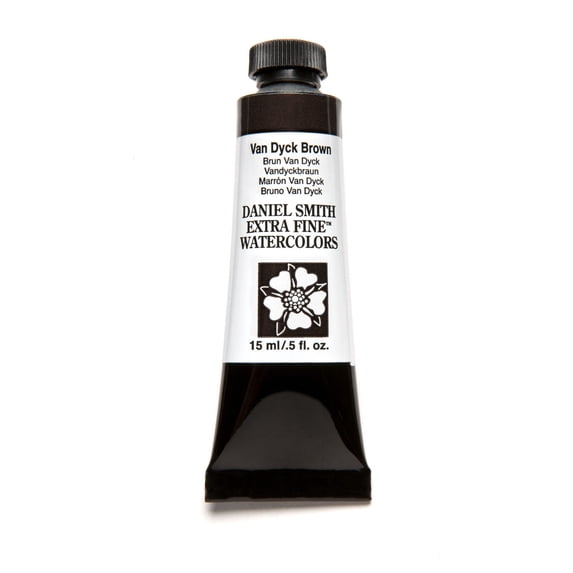 Daniel Smith Extra Fine Watercolor, 15 ml, Van Dyke Brown