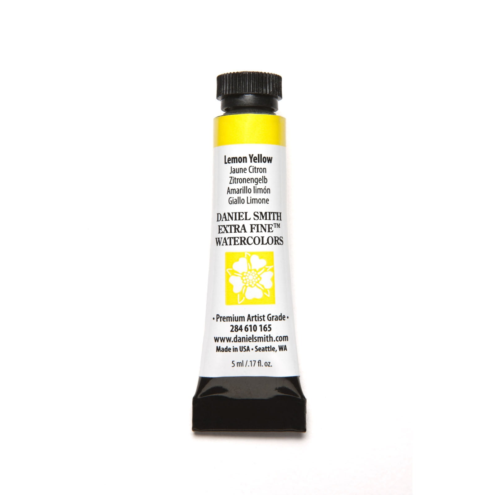 Daniel Smith Lemon Yellow Extra Fine Watercolor Paint, 5ml Tube