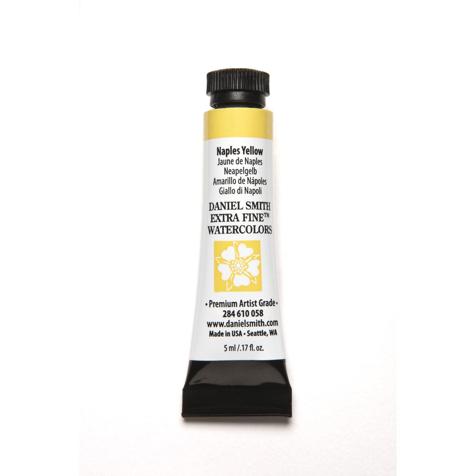 Daniel Smith Naples Yellow Extra Fine Watercolor Paint, 5ml Tube