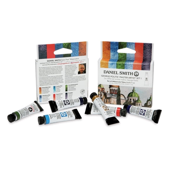 Daniel Smith Extra Fine Watercolor - Set of 6, George Politis Master Artist I, 5 ml Tubes