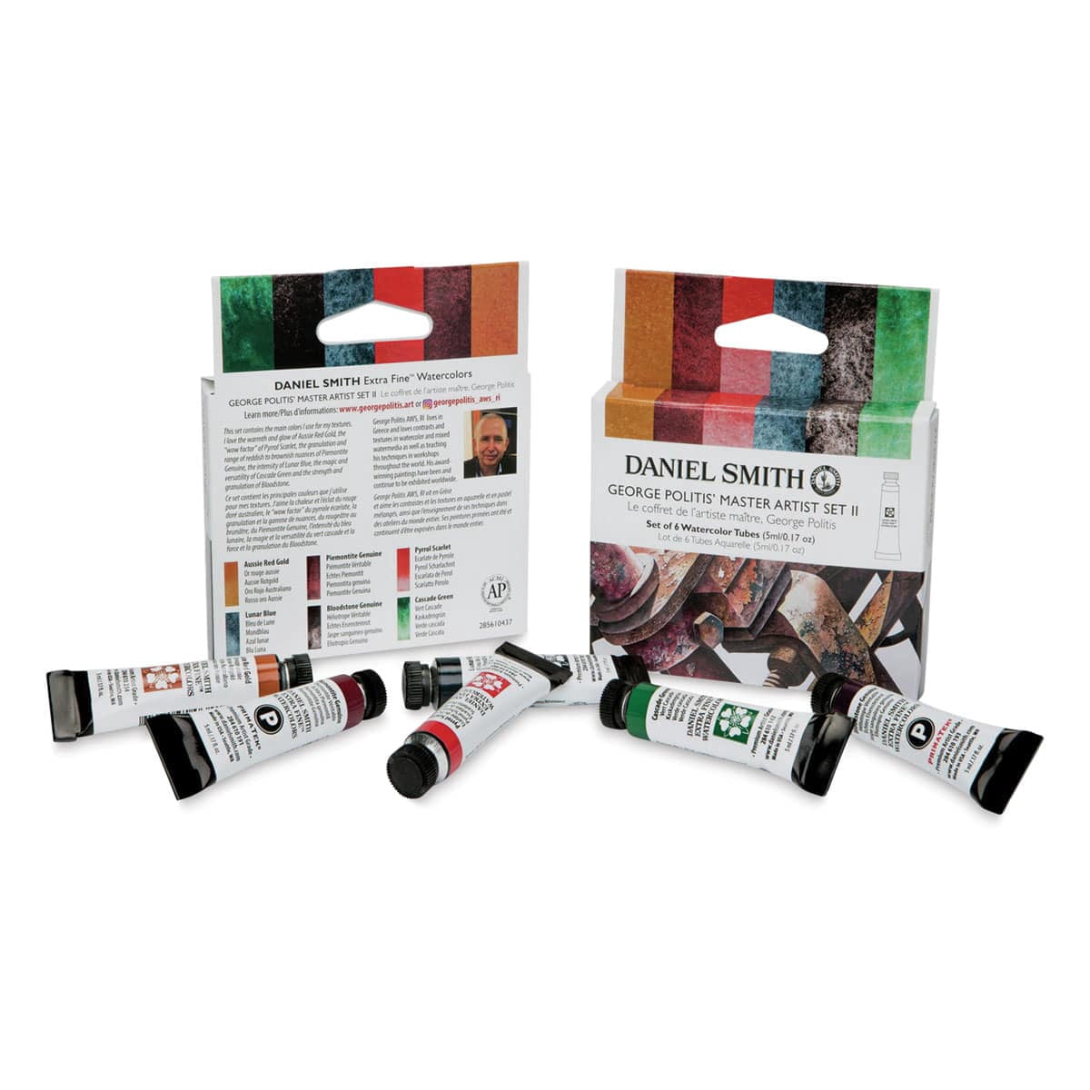 Daniel Smith Extra Fine Watercolor - Set of 6, George Politis Master Artist II, 5 ml Tubes