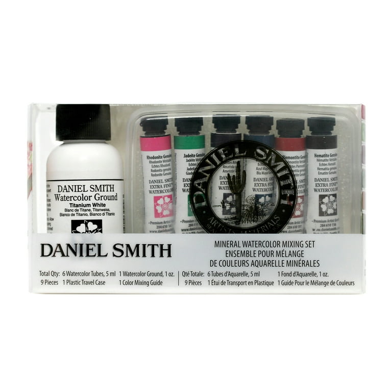 Daniel Smith Extra-Fine Watercolor Introductory Set, Mineral Mixing,  9-Pieces 