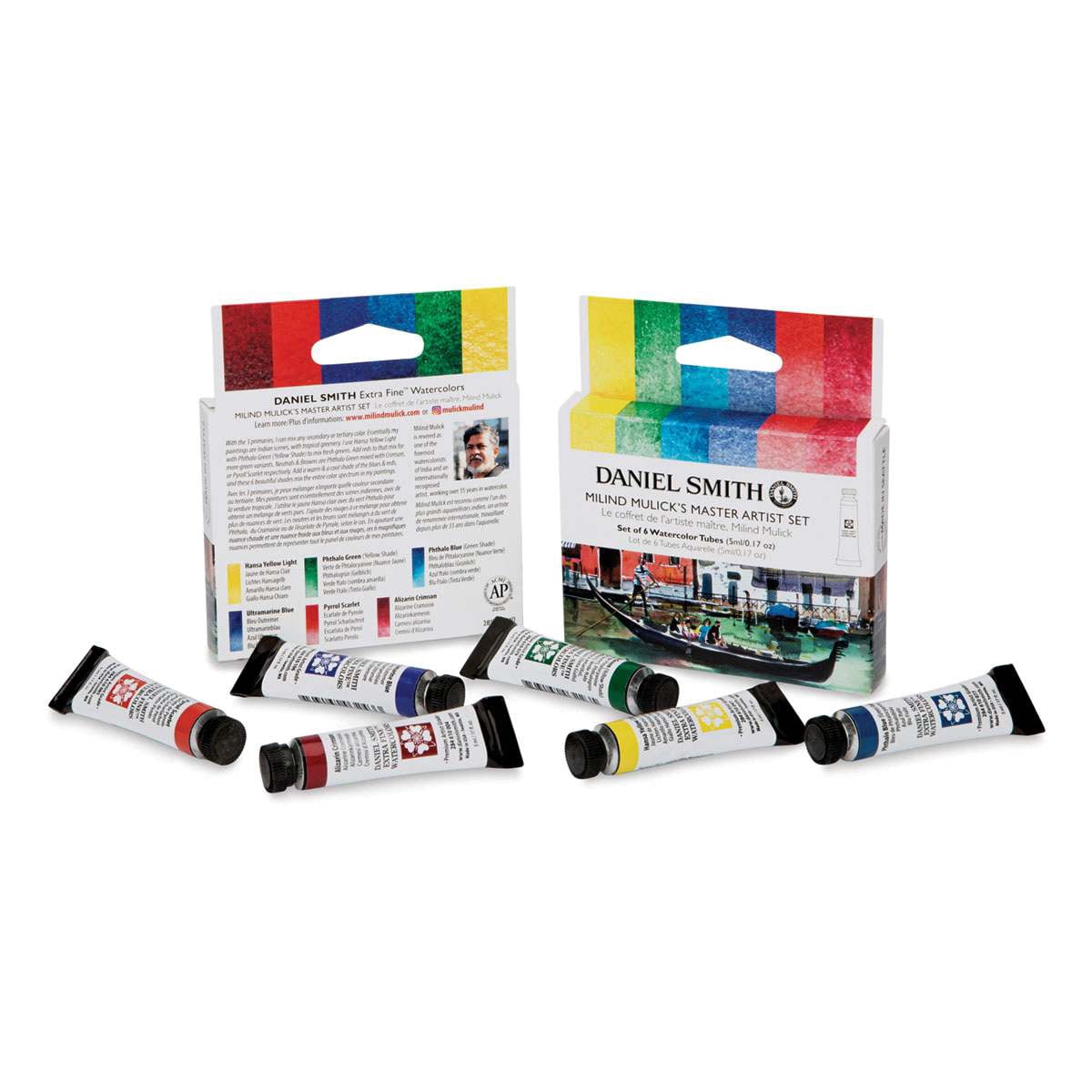 Daniel Smith Extra Fine Watercolor -Set of 6, Milind Mulick Master Artist, 5 ml Tubes