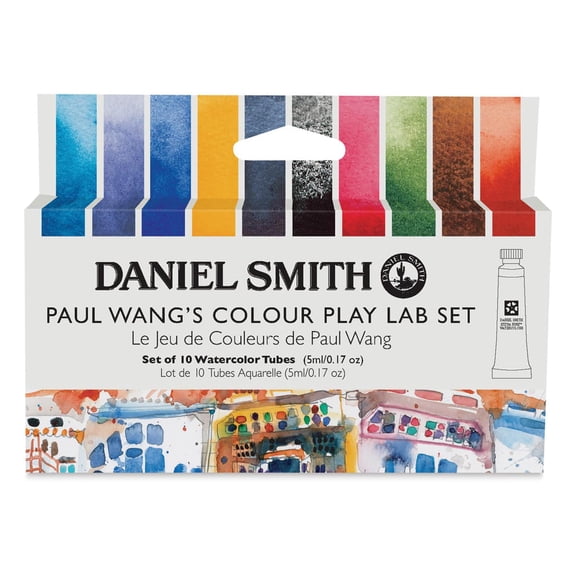 Daniel Smith Extra Fine Watercolor - Set of 10, Paul Wang's Color Play Lab, 5 ml Tubes