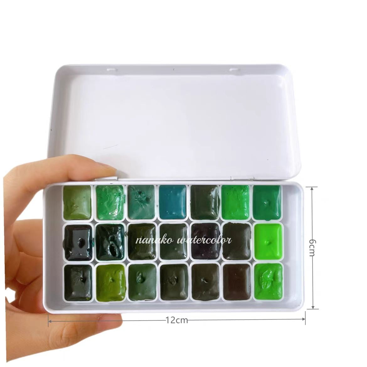 Daniel Smith Handmade Poured Watercolor Paint ,21 Colors, 1ml Iron Box with Color Card