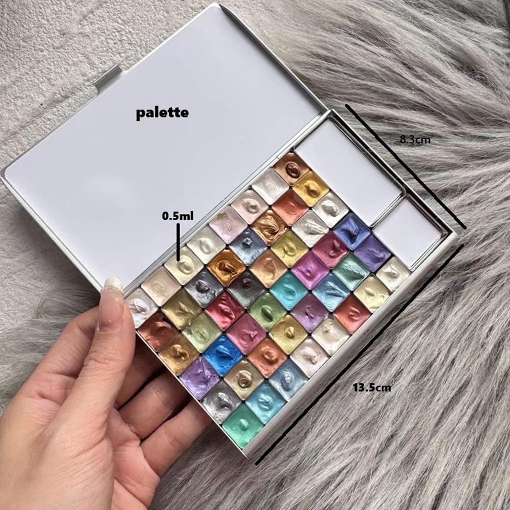 Daniel Smith Luminescent Watercolor 48 Colors 0.5ml Professional Artist Package Acuarela Silver Magnetic Iron Box