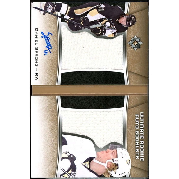 Daniel Sprong 2015 Ultimate Collection Ultimate Rookie AU Relic Booklet #RBRDS