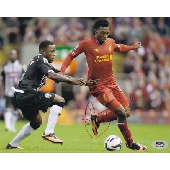 Daniel Sturridge Liverpool Legend Signed Autograph 8x10 Photo PSA/DNA COA #2