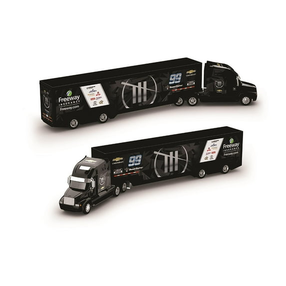 Lionel Racing NASCAR Authentics Daniel Suarez No.99 Freeway Insurance Trackhouse Transporter 1:64 Scale Hauler