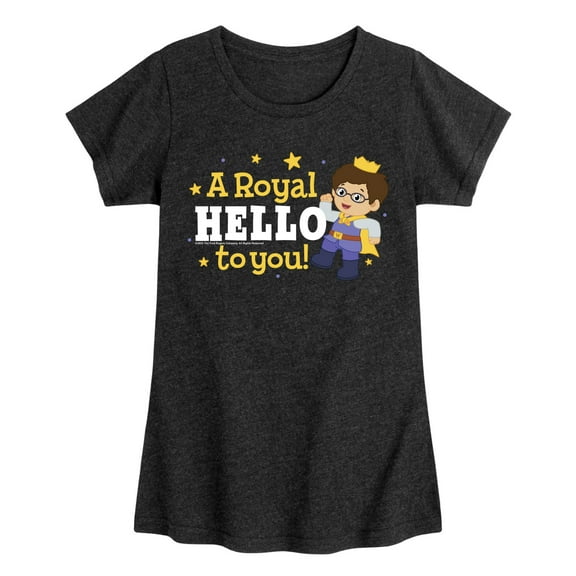 Daniel Tiger - A Royal Hello - Girls Toddler and Youth Fitted Short Sleeve Tee