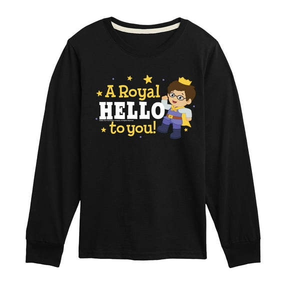 Daniel Tiger - A Royal Hello - Kids Long Sleeve T-Shirt