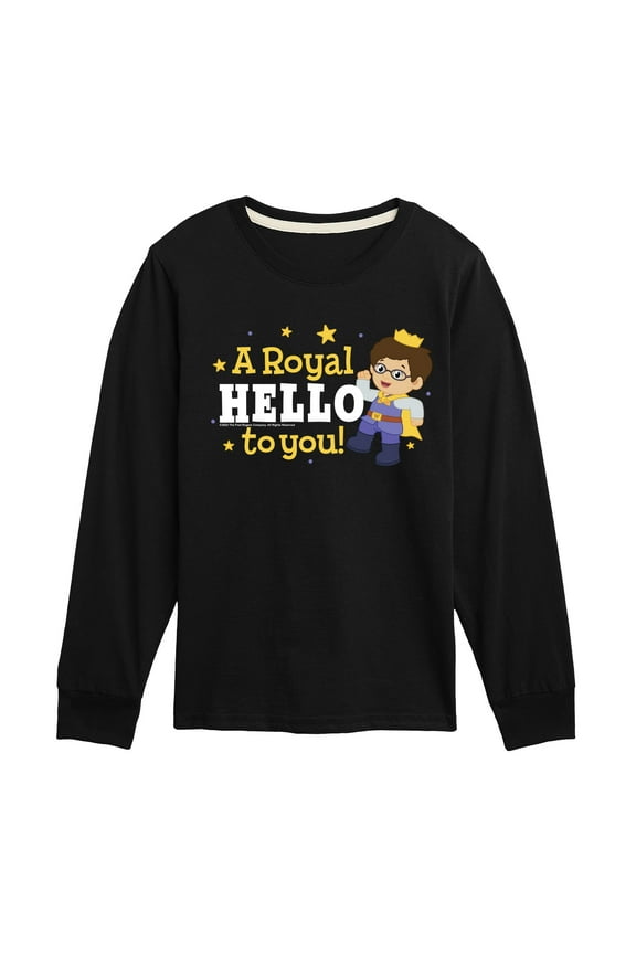 Daniel Tiger - A Royal Hello - Kids Long Sleeve T-Shirt
