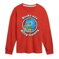 thumbnail image 1 of Daniel Tiger - Books Are A Hoot - Kids Long Sleeve T-Shirt, 1 of 4