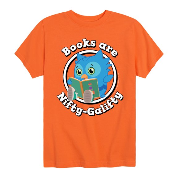 Daniel Tiger - Books Are A Hoot - Youth Short Sleeve T-Shirt