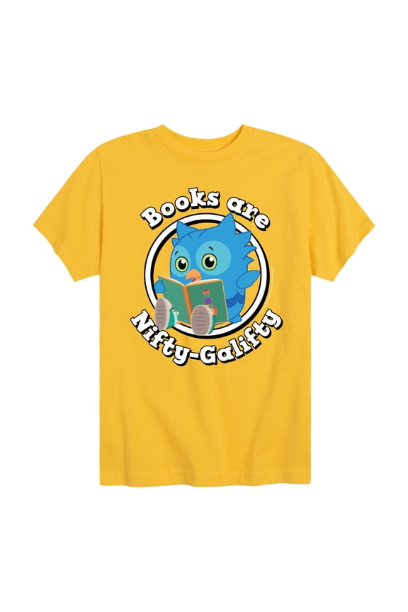 Daniel Tiger - Books Are A Hoot - Youth Short Sleeve T-Shirt