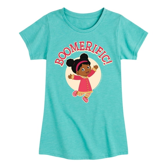 Daniel Tiger - Boomerific - Girls Toddler and Youth Fitted Short Sleeve Tee