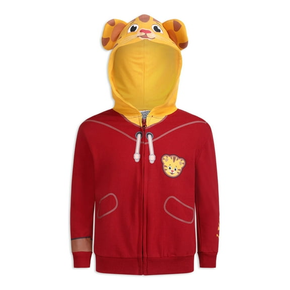 Daniel Tiger Boys Single Roleplay Zip Up Hoodie, Toddler