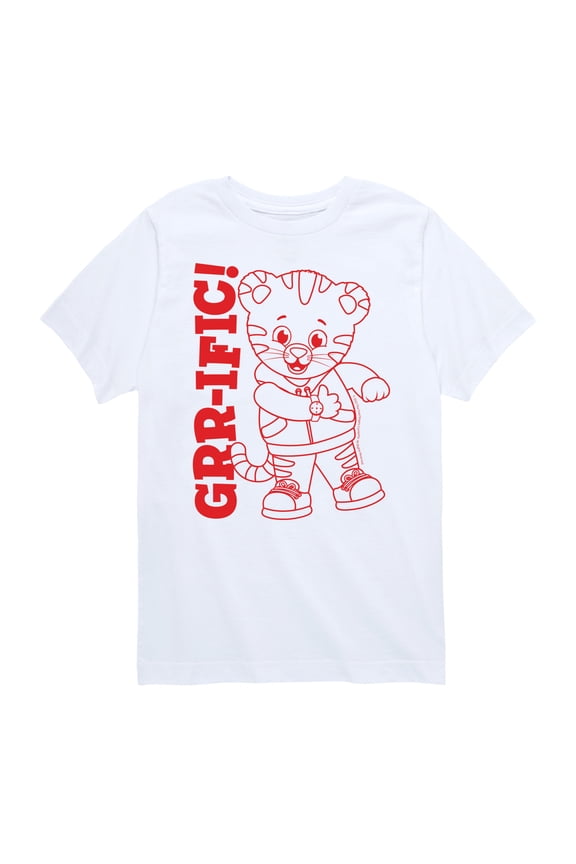 Daniel Tiger - Daniel Line Art - Youth Short Sleeve T-Shirt