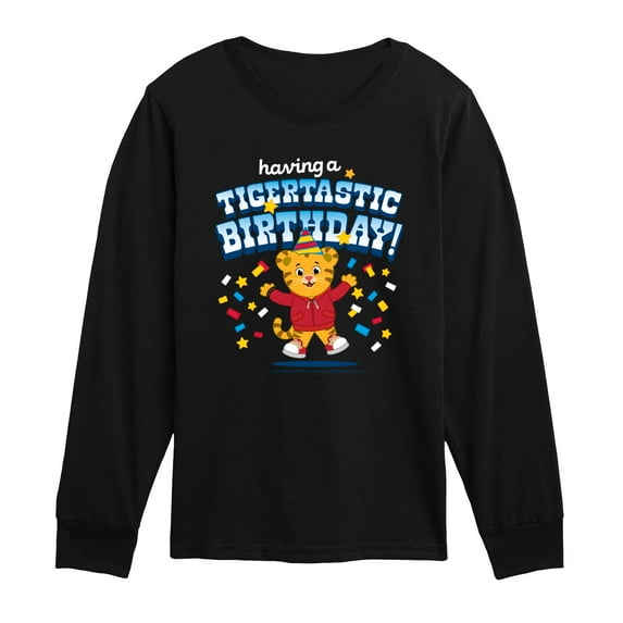 Daniel Tiger - Having A Tigertastic Birthday - Toddler Long Sleeve Graphic T-Shirt