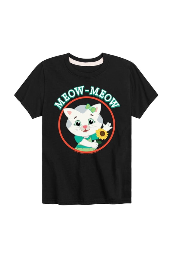 - Meow Meow Katerina Kittycat Short Sleeve Graphic T-Shirt