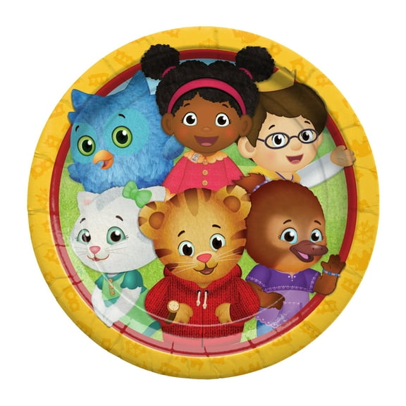 Daniel Tiger Plates 9in 8 Count - Daniel Tiger Birthday Supplies