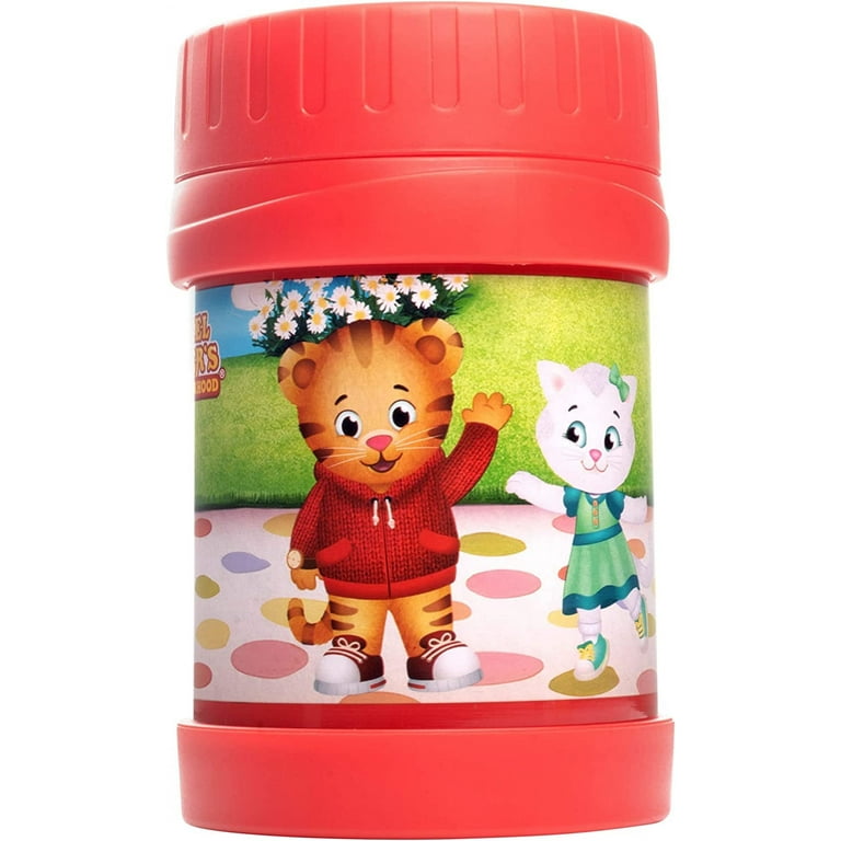 Daniel Tiger Stainless Steel 13oz Insulated Lunch Jar for Kids, Large Leak-Proof Storage Container Keeps Food, Soups, Liquids Hot or Cold for Hours-Ba