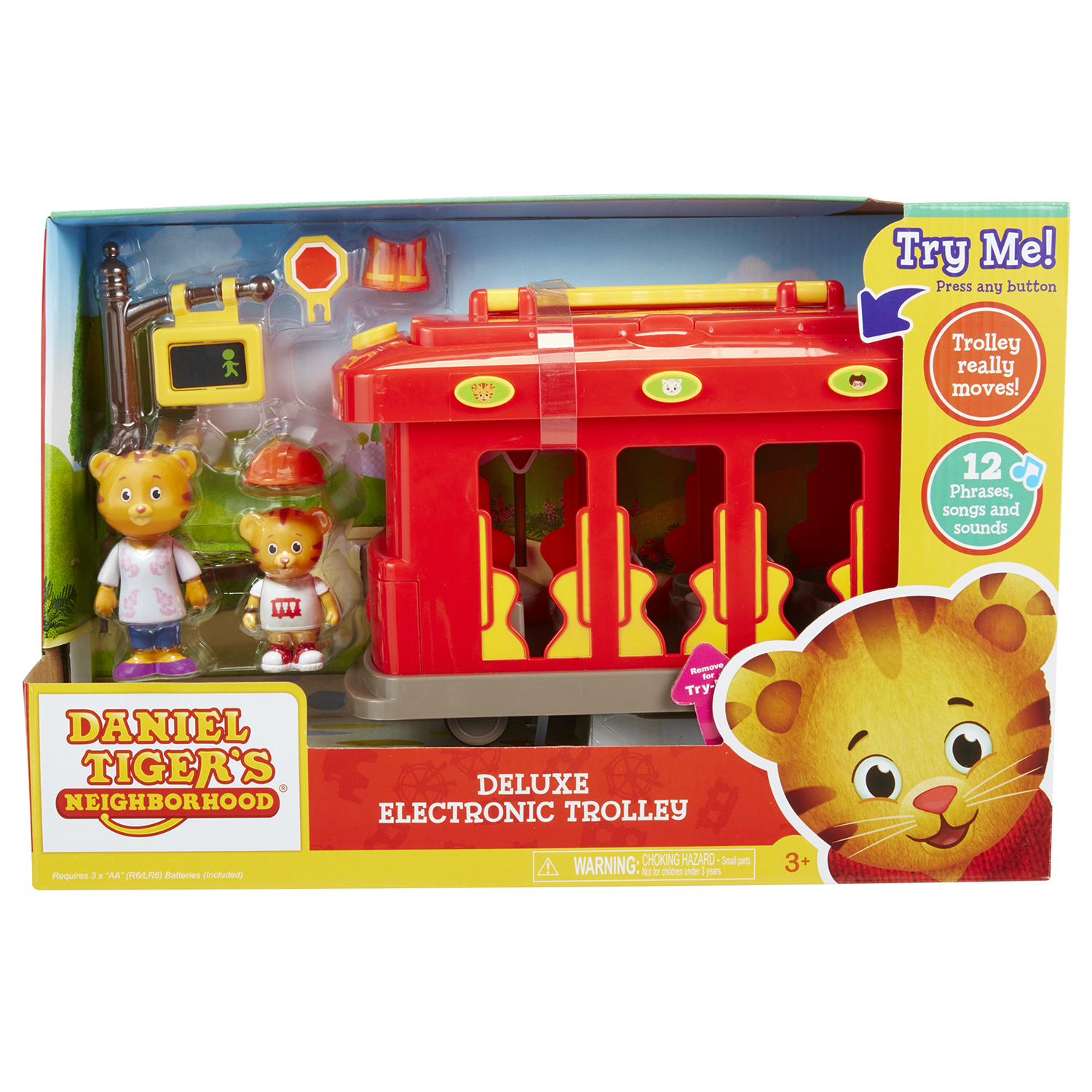 Daniel Tiger's Neighborhood-Deluxe Electronic Trolley Vehicle Car & Truck Play Vehicles' brand Daniel Tiger - image 1 of 8