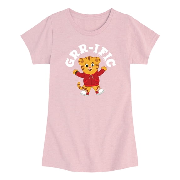 Daniel Tiger's Neighborhood - Grr-ific Daniel - Toddler Girls Fitted Short Sleeve T-Shirt