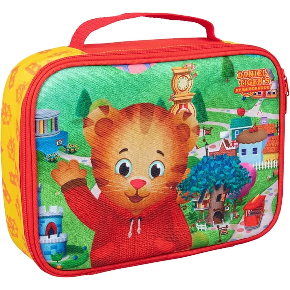 Daniel Tiger's Neighborhood Insulated Lunch Sleeve - Reusable Heavy Duty Tote Bag w Mesh Pocket