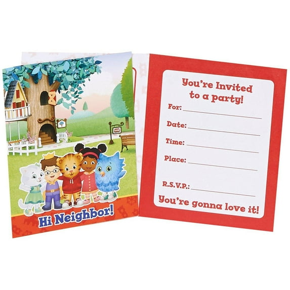 Daniel Tiger's Neighborhood Invitations