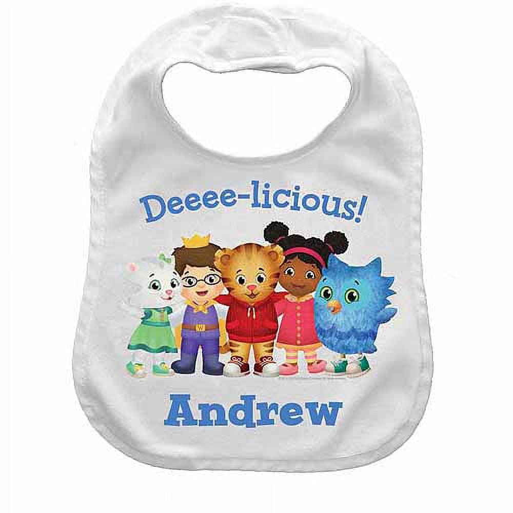 Daniel Tiger's Neighborhood Personalized Baby Bib, Deeee-licious