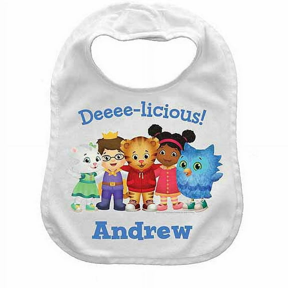 Daniel Tiger's Neighborhood Personalized Baby Bib, Deeee-licious