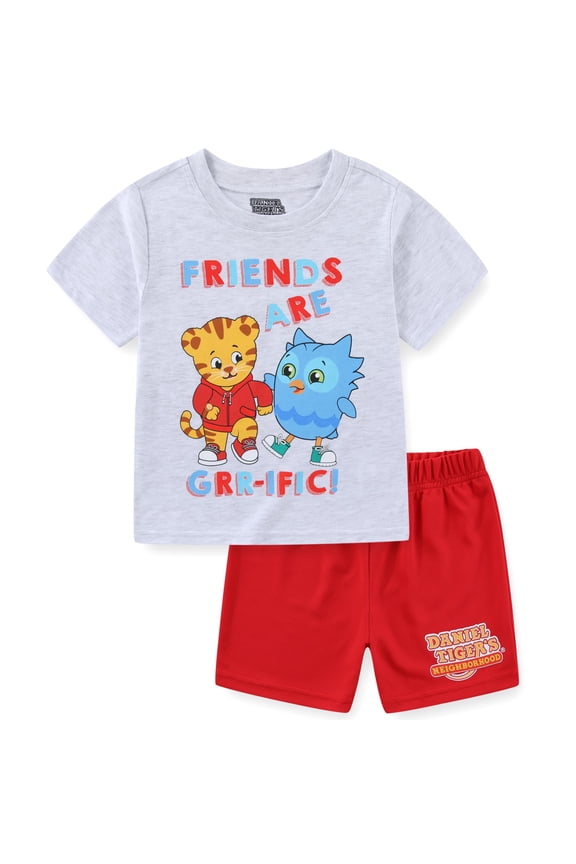 Short Sleeve T-Shirt and Mesh Short Set (Boys), 2 Piece Set, Sizes 2T-4T