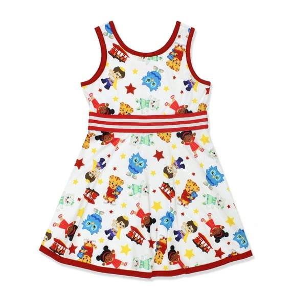 Daniel Tigers Neighborhood Toddler Girls Fit and Flare Ultra Soft Dress DTG136DS