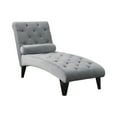 thumbnail image 1 of Daniel Tufted Chaise with Small Bolster Pillow Grey, 1 of 4
