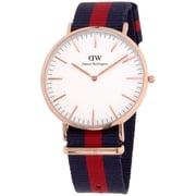 Daniel Wellington Classic Oxford White Dial Canvas Strap Unisex Watch 0101DW