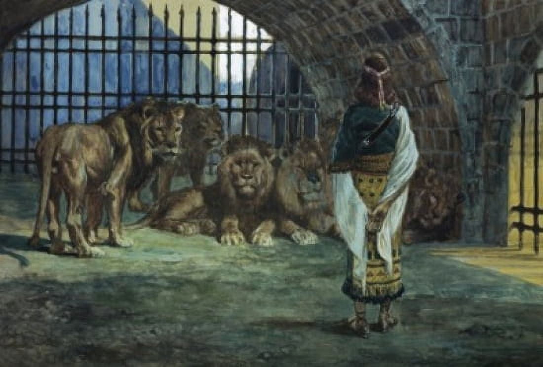 Daniel in the Lions Den James Tissot (1836-1902French) Jewish Museum New York Canvas Art - James Tissot (18 x 24)