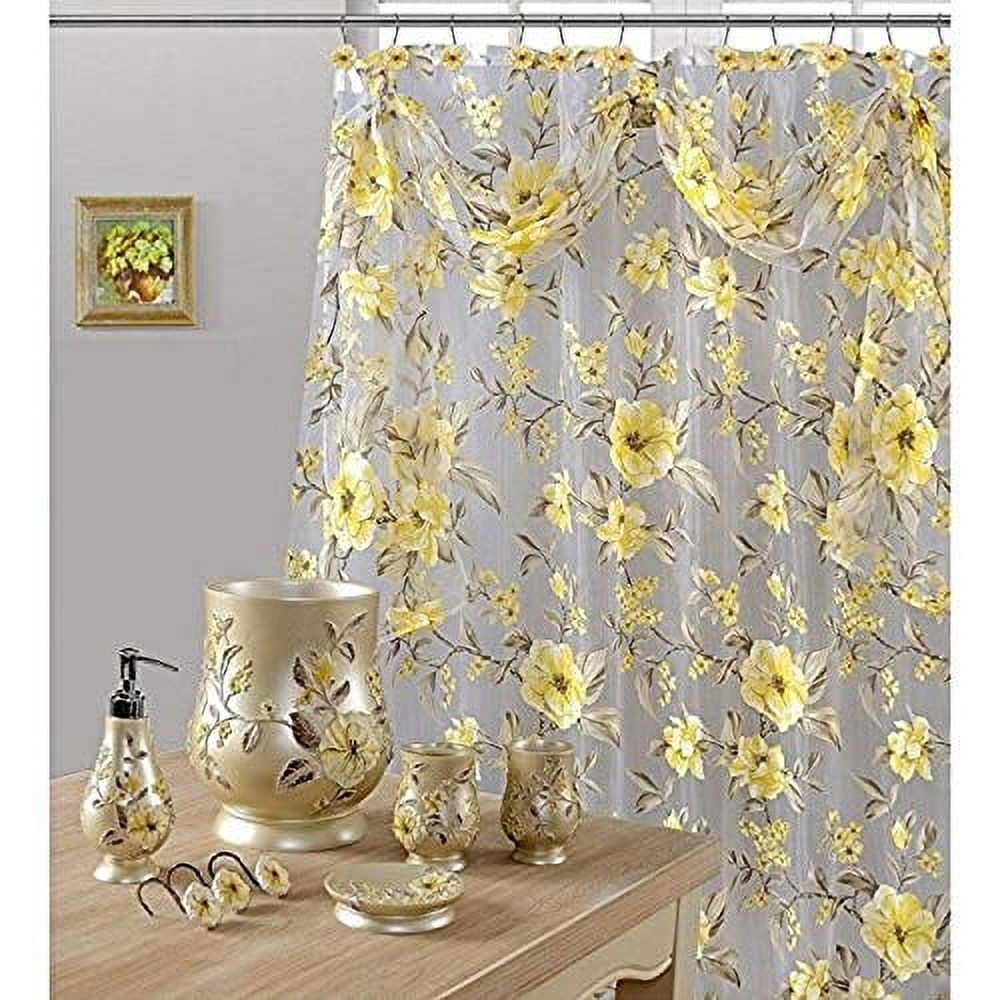 Daniel's Bath & Byound Yellow Melrose Shower Curtain