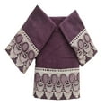 thumbnail image 1 of Daniel's Macram Lace Cotton Blend Bath Towel Sets, Purple, 3 Count, 1 of 1