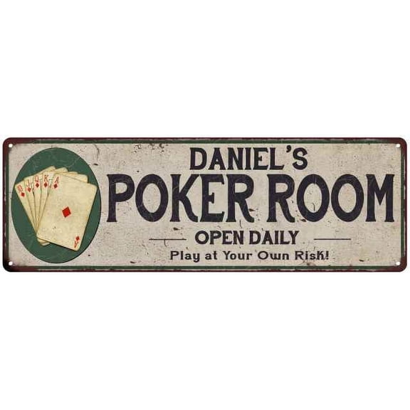 Daniel's Poker Room 6x18 Metal Sign Game Decor 106180048104