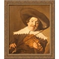 thumbnail image 1 of Daniel van Aken Playing the Violin 24x20 Gold Ornate Wood Framed Canvas Art by Frans Hals, 1 of 2