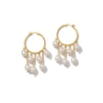 thumbnail image 1 of Daniela Dangle Hoop Pearl Earrings, 1 of 3