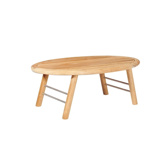 Daniele Oval Outdoor Teak Coffee Table