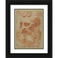 thumbnail image 1 of Daniele Ricciarelli 14x18 Black Ornate Wood Framed Double Matted Museum Art Print Titled - Head of God the Father, 1 of 5