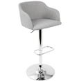 thumbnail image 1 of Daniella Contemporary Adjustable Barstool with Swivel in Light Grey by LumiSource, 1 of 7
