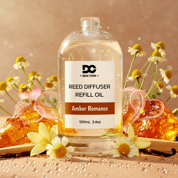 Daniella's Candles Amber Romance Reed Diffuser Refill Oil 100ml/3.4oz