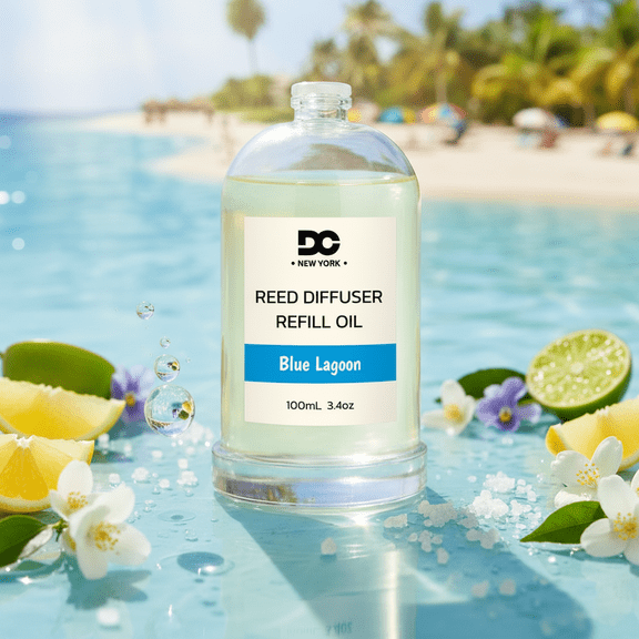 Daniella's Candles Blue Lagoon Reed Diffuser Refill Oil 3.4oz/100mL