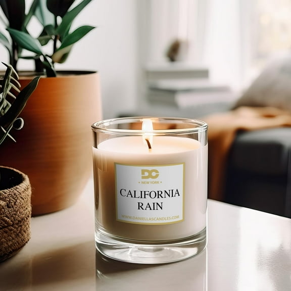 Daniella's Candles California Rain Jewelry Candle with Surprise Jewelry Inside - Ring Size 7