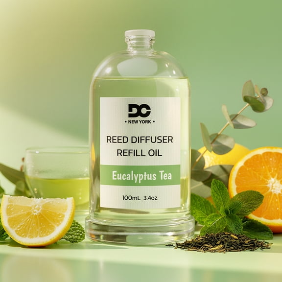 Daniella's Candles Eucalyptus Tea Reed Diffuser Refill Oil 3.4oz/100mL