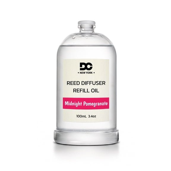 Daniella's Candles Midnight Pomegranate Reed Diffuser Refill Oil, 100ml, 3.4oz